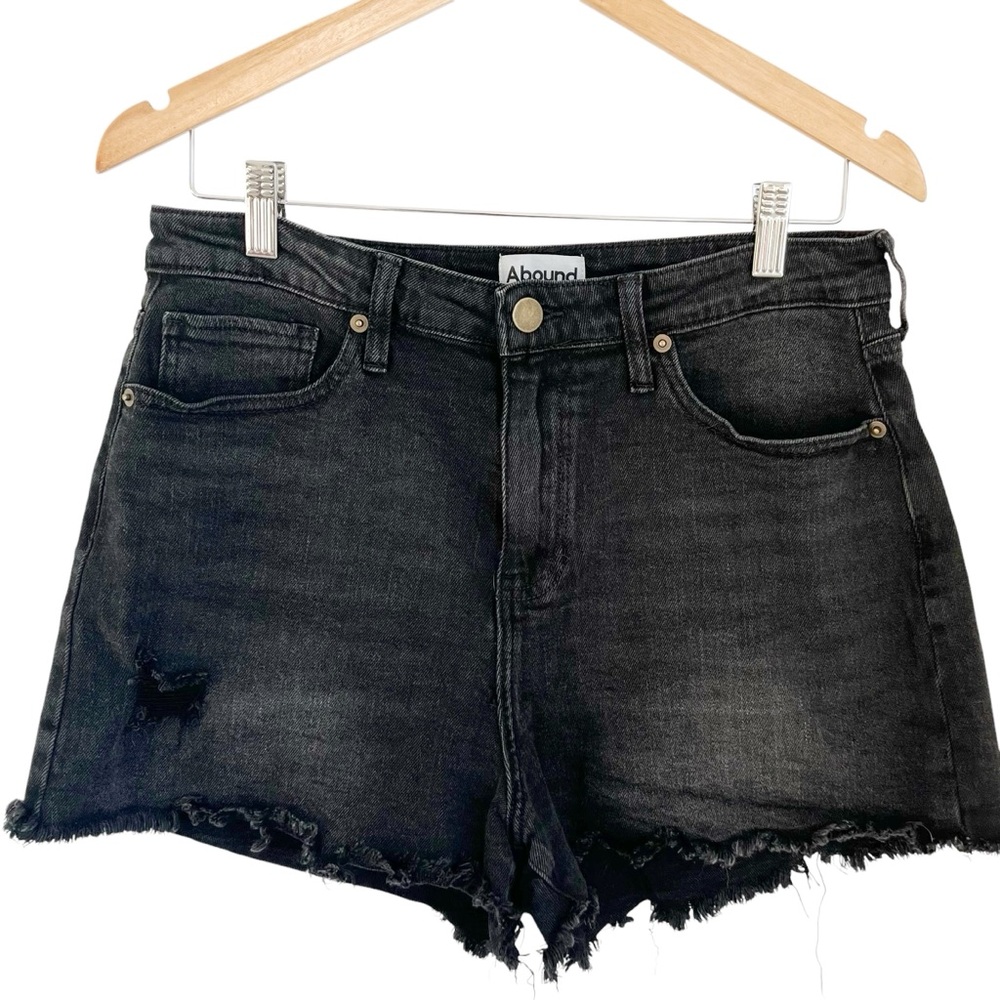 Abound Nordstrom Denim Shorts High Waist Raw Edge Jeans 32